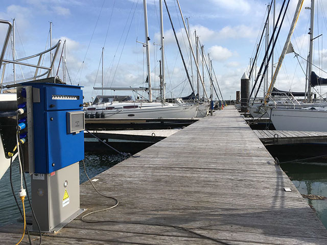Servicezuilen haven